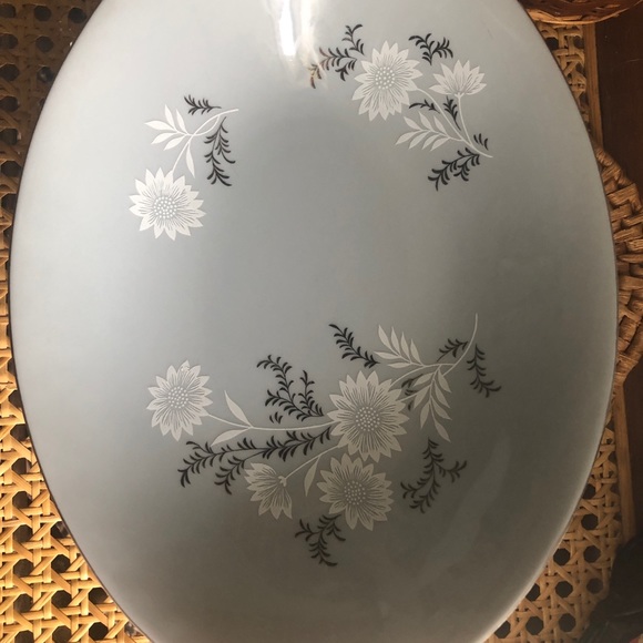 Vintage Floral Starlight Serving Bowl By Fine Syei China 3171 Made in Japan - Picture 11 of 14